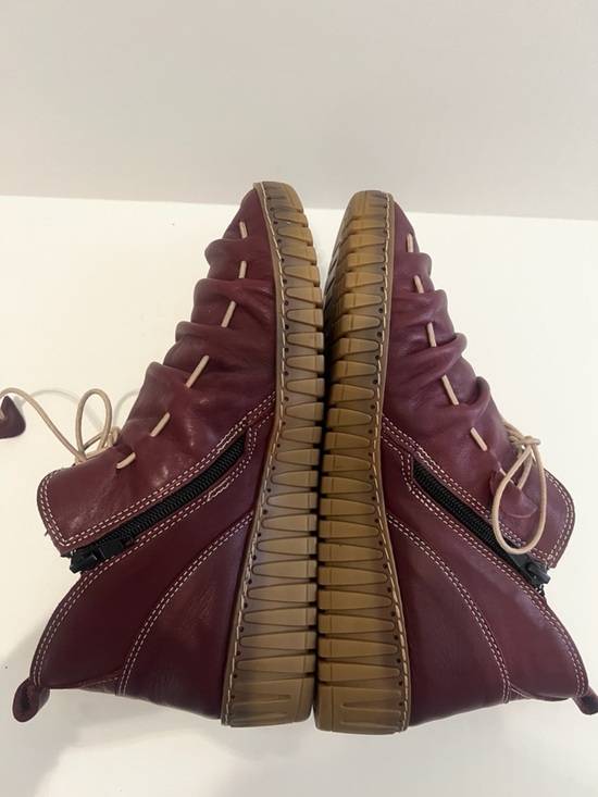 Spring Step Nespea Booties Burgundy Leather Lagenlook Comfort EU 39/8 main image 8